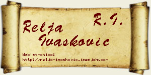 Relja Ivašković vizit kartica